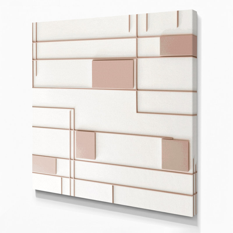 Minimalisme 85, art mural sur toile grise, H 12 po x l 12 po