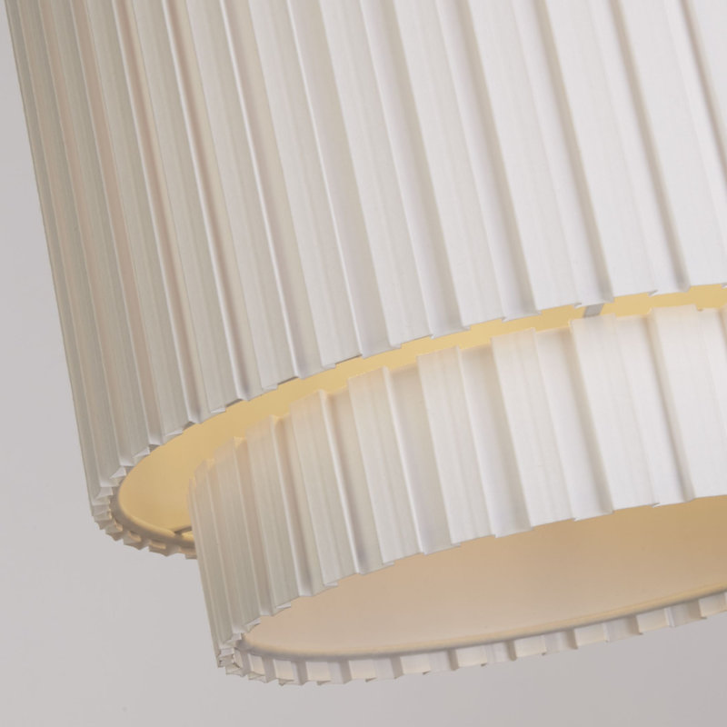 23cm H Fabric Outer With Plastic Inner Traditional in White