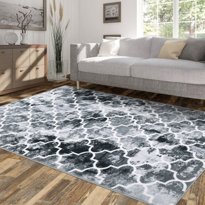 Jarvey Washable Geometric Indoor Rug
