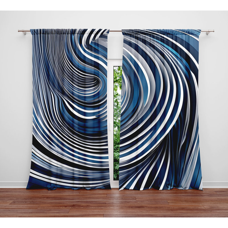 Zoha Semi Sheer Curtain, 56" W x 78" L