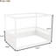 Lit de plancher en bois de pin blanc solide et stable