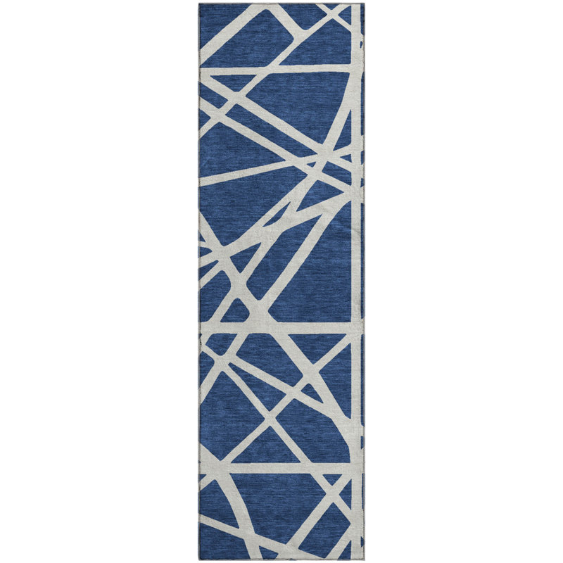 Premium Machine Washable Cossette AMF1040 Geometric Rug, Runner 2'3" x 7'6"