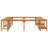 Vidaxl Hot Tub Surround Brown-115841982