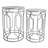 Mirrored Glass Top Nesting Tables