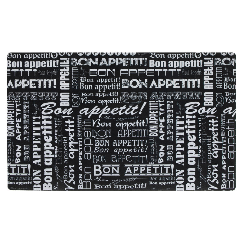Tapis imprimé en caoutchouc (Bon appétit)