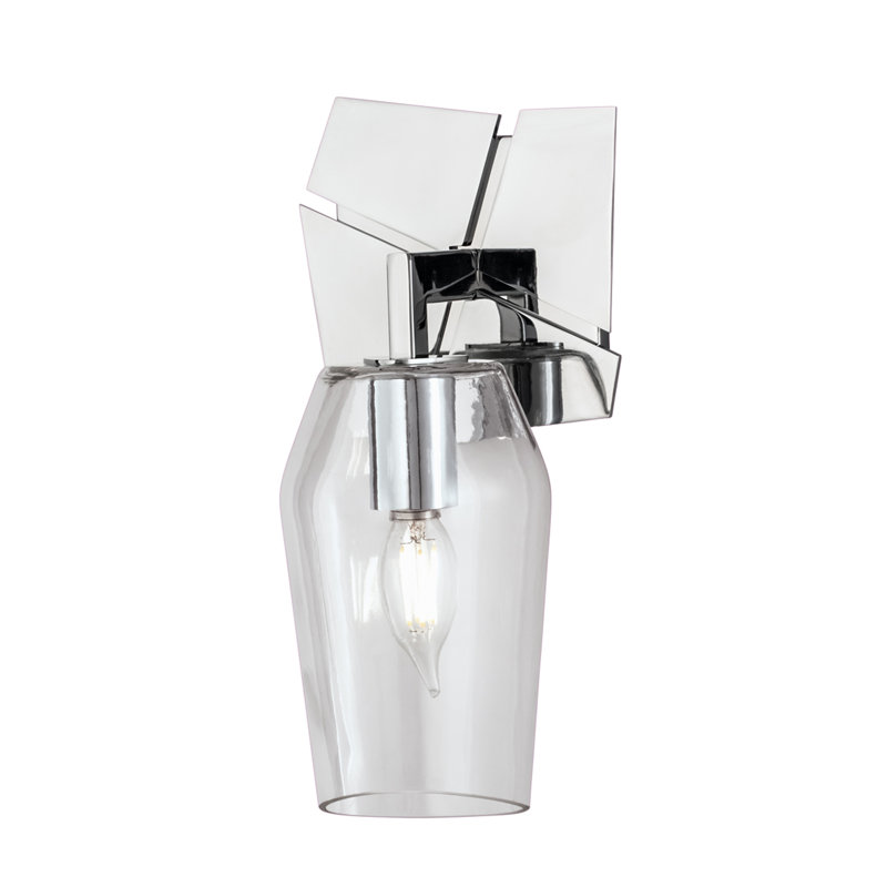 Gaia 11.25'' High 1-Light Sconce - Chrome, Chrome