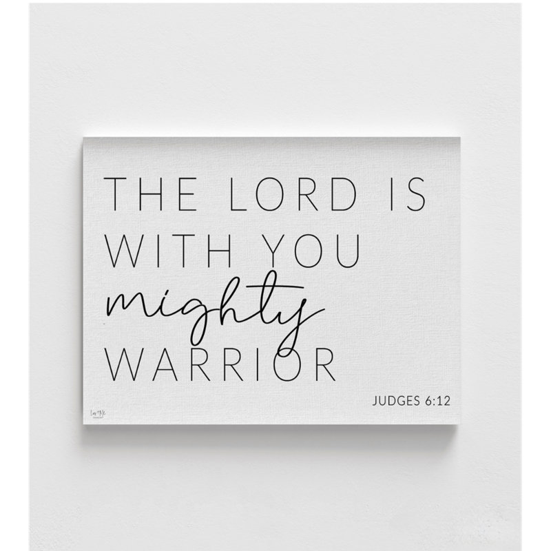 «Mighty Warrior», impression encadrée de Juges 6: 12, idée de cadeau de seigneurs Chistian Warrior, cadeau d'anniversaire de pasteur, affiche de membre de l'église, impression