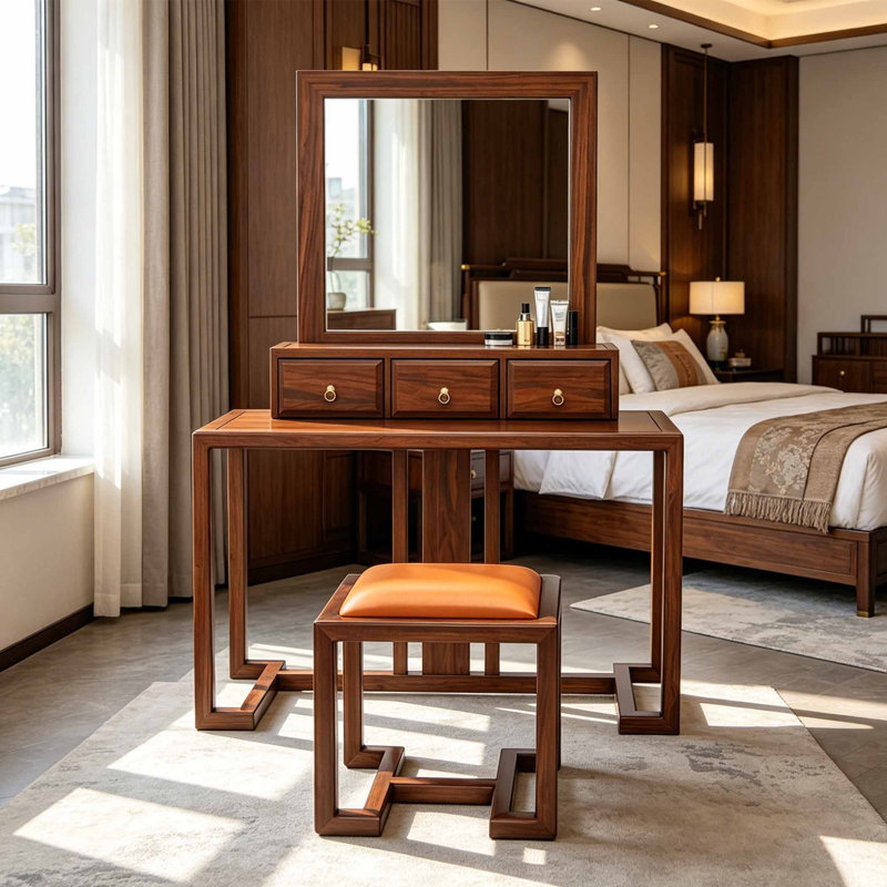 Chinese style indoor retro dressing table