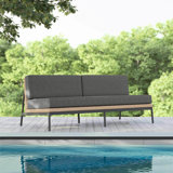 Terra 81.89" Wide Outdoor Reversible Patio Sofa with Cushions