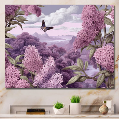 Mauve mauve, fleurs parfumées III - art mural floral