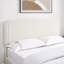 Grand lit plateforme tapissier Livcle Ivory Boucle
