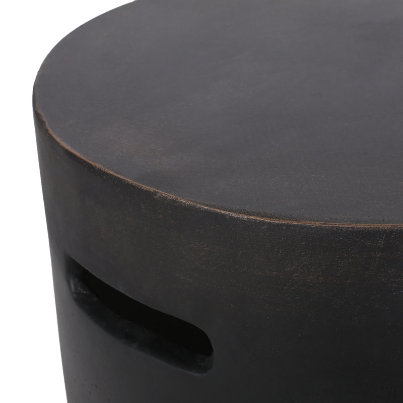 Table d'appoint d'extérieur en béton léger