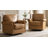 Auer Traditional Genuine Leather Swivel Rocker Chair-963154032