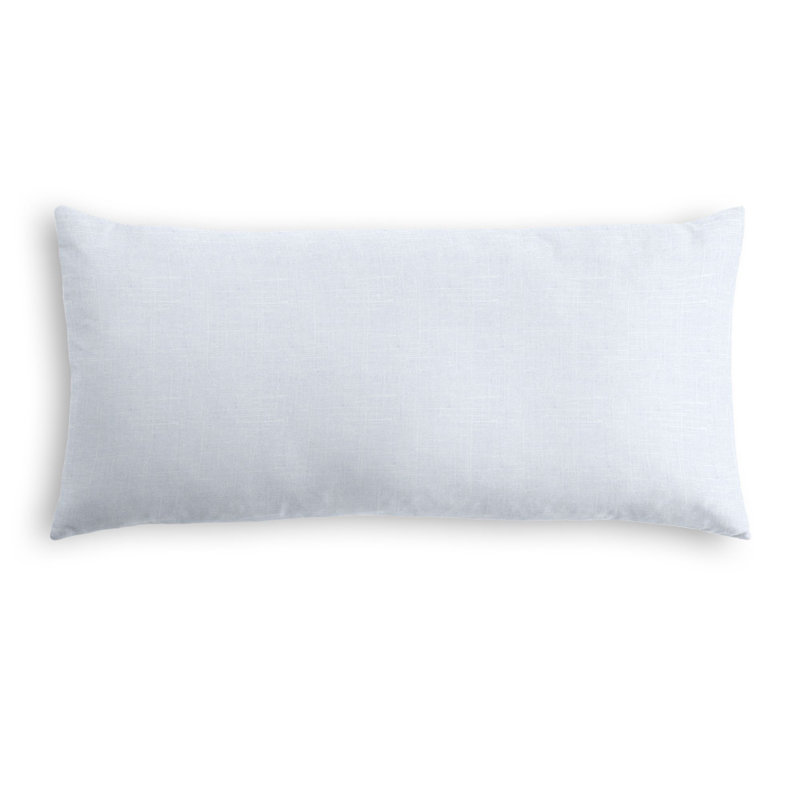 Housse de coussin rectangulaire, 14 po x 36 po, Bleu pastel