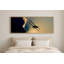«Biplane Silhouette at Sunset», art mural encadré-513425379