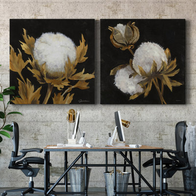 " Cotton Balls I " 2 - Pieces
