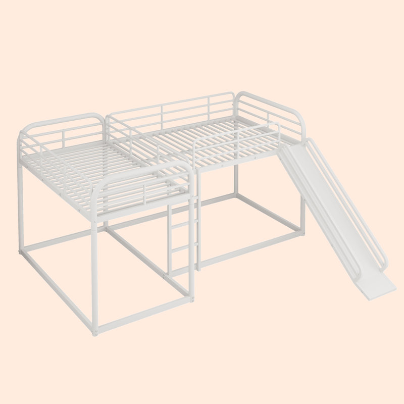 Trondheim Metal Open-Frame Bed, White