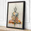 Meditating Buddha Japandi - Wrapped Canvas-776453575-776453626