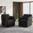 Upholstered Swivel Barrel Chair-567675417