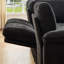 Canapé-lit d'angle Belrose en forme de U avec lit gigogne et rangement pour salon, noir-1849151008
