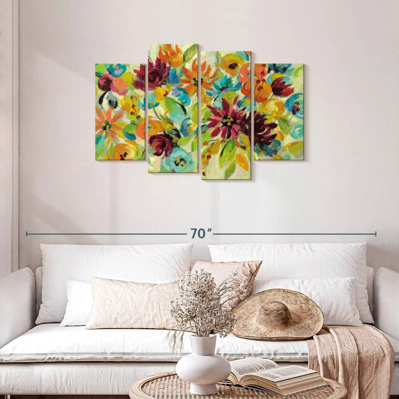 Floral Autumn Joy I, H 27 po x l 43 po