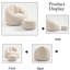 Fauteuil à billes souple avec repose-pieds-566880327
