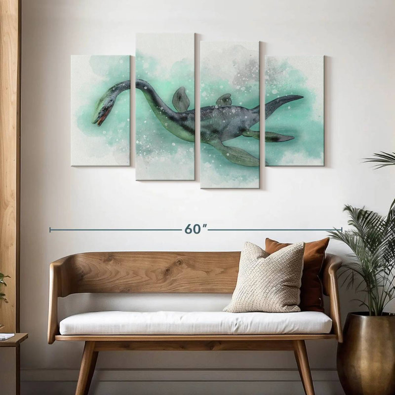 Brampt Mythic Loch Ness Monster, 32" H x 52" W