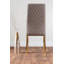 Anders Modern Veneer Marble Effect Dining Table Set with 6 Quilted Faux Leather Dining Chairs-90277840-91736265