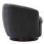 Fauteuil demi-tonneau pivotant rembourré Marcy-101378036