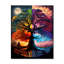 Horloge murale arbre de la vie, jour et nuit II-553223668