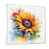 White Floater Framed
