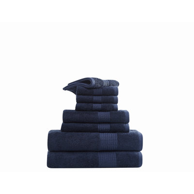  Ensemble de serviettes 8 pièces en coton et coton TENCEL