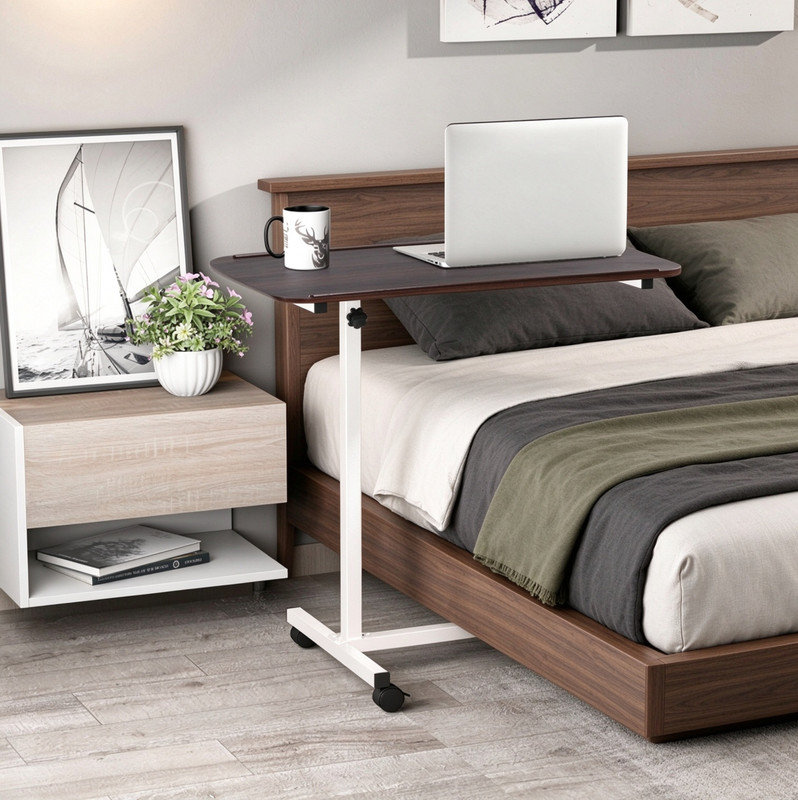 C Table and Wheel Side Table