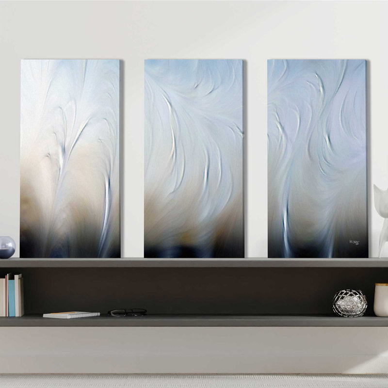 Psaumes 104: 3. «The Wings of the Wind» par Mark Lawrence, ensemble de 3 reproductions d'art graphique sur toile tendue