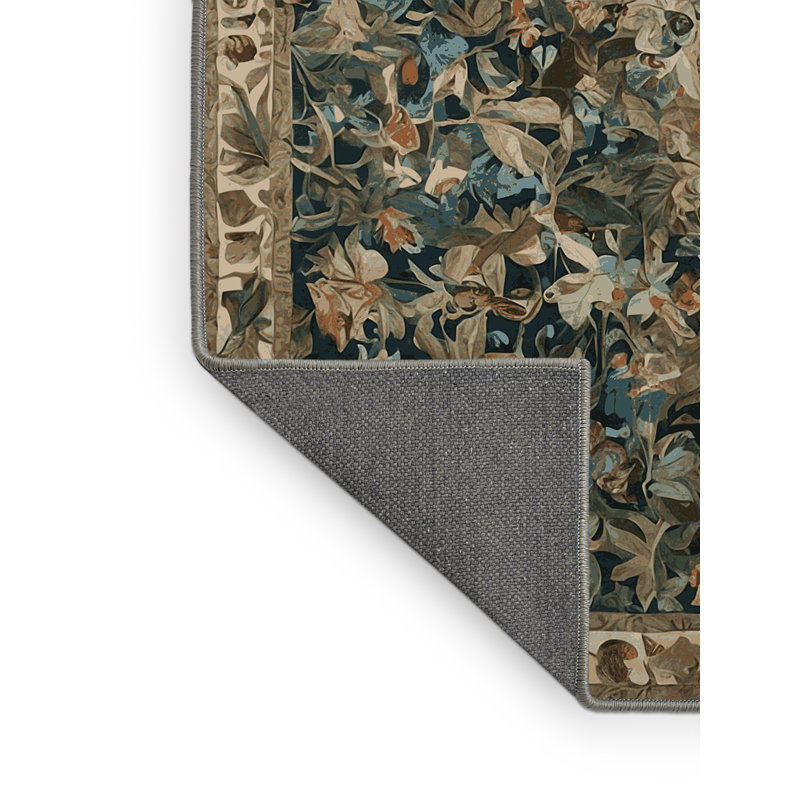 Tapis brun soyeux et moelleux, Rectangle 4 pi x 6 pi