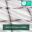 100% flanelle de coton brun clair Tissu écossais 4 pièces pour lit double en velours doux ajusté comprenant 1 drap plat et 2 taies d'oreiller élastiques et lavables à la machine - sans substances nocives-121170085-121170087