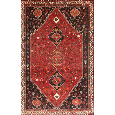 Tapis traditionnel rouge / brun