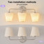Luminaire de salle de bain 3 lumières à intensité variable moderne avec abat-jour en lin-1994222063