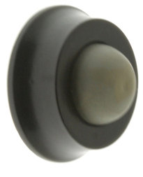 Solid Brass Wall/Handle Bumper, Matte Black