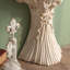 Console en bois massif brun et blanc
