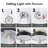Modern 11.8'' Acrylic LED Flush Mount Ceiling Light 5CCT Dimmable with Remote-848131499