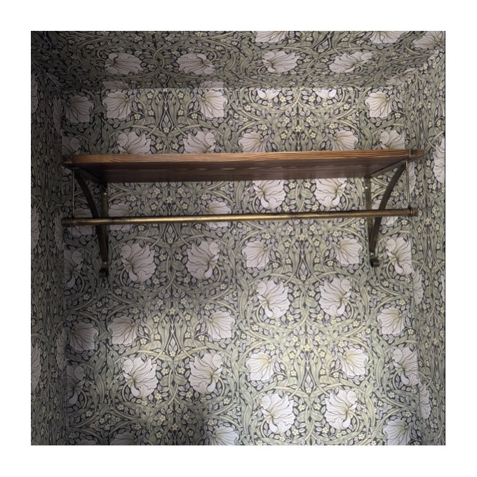 Allen 35.4'' Wall Mounted Clothes Rack