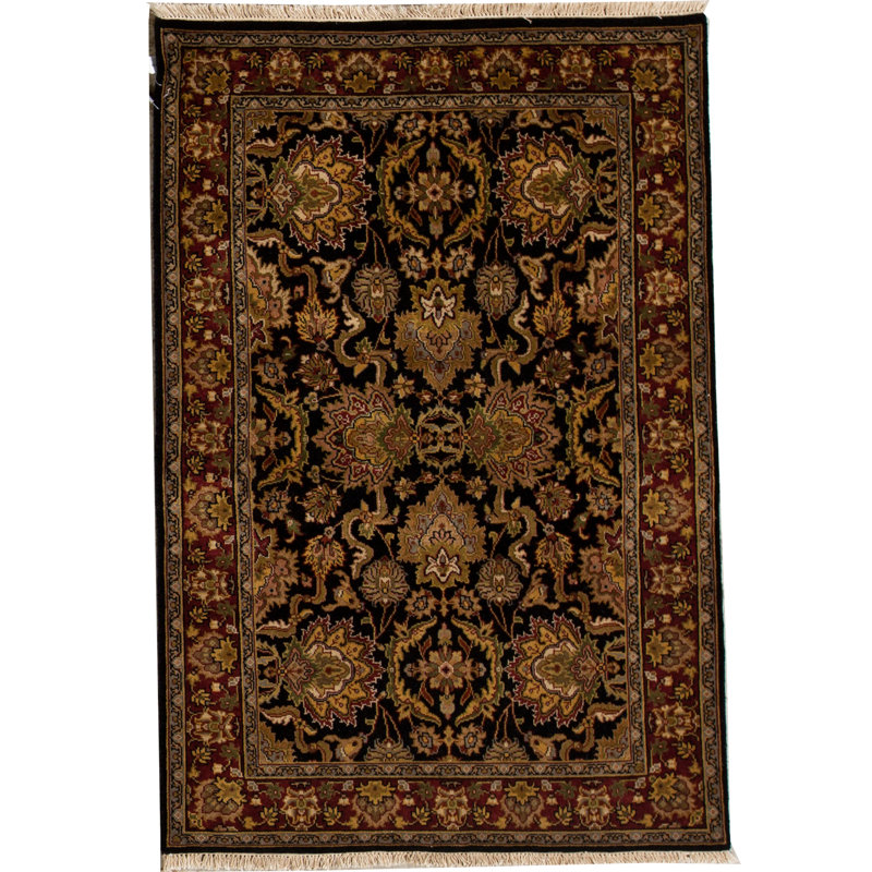 Oriental Area Rug in Black/Brown