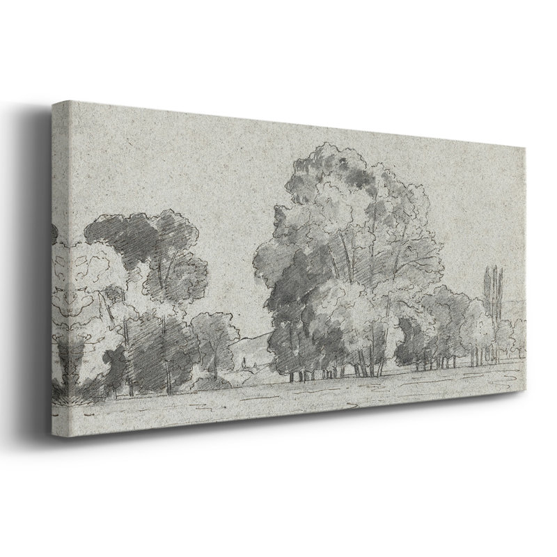 Série paysage - CCxxxv - Toile tendue avec châssis - Prêt à accrocher, H 12 po x l 30 po
