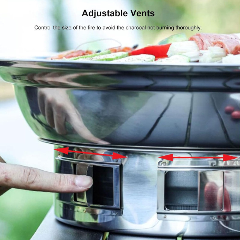 Hoomic 13.7'' W Charcoal Grill