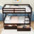 Two Drawers Rubber Wood Bunk Bed-1268994107-1268994100