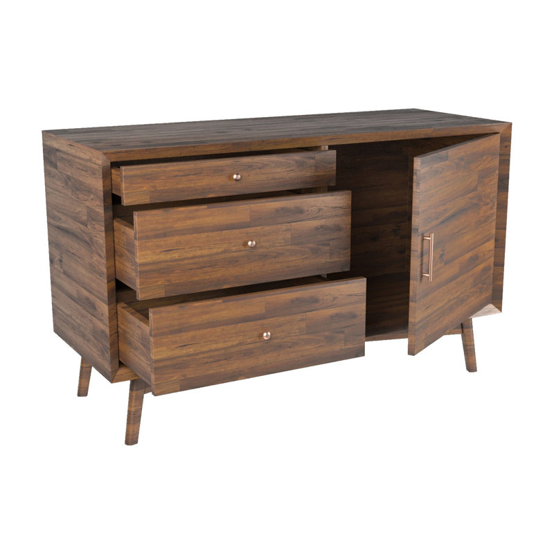 Evelien 82cm Solid Wood Sideboard