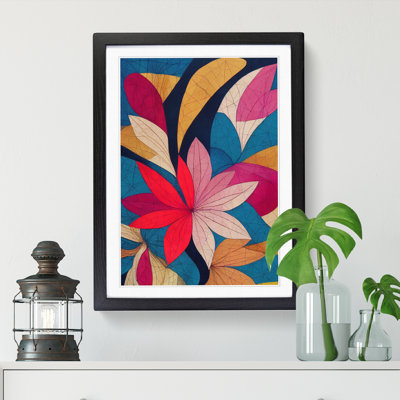 FRM-V0523-828X Floral Patchwork - Single Picture Frame Print