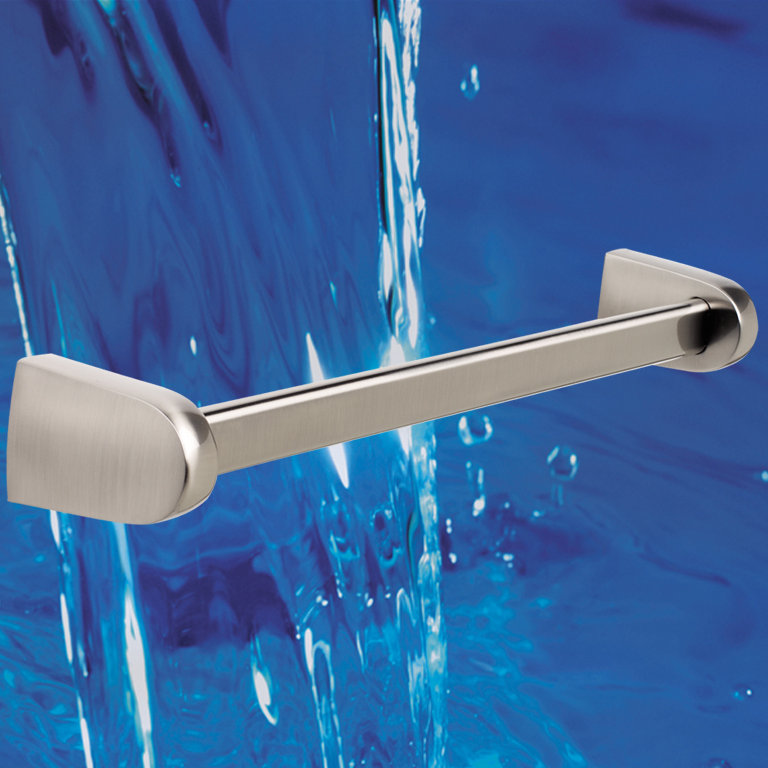 Polished Brass Wall Mounted 12.75'' Towel Bar