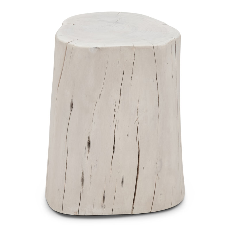 Tabouret d'appoint Brookleigh, Blanc délavé